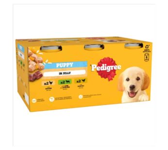 PEDIGREE® Junior Puppy Wet Dog Food Mixed Selection in Jelly 6 x 400g Can