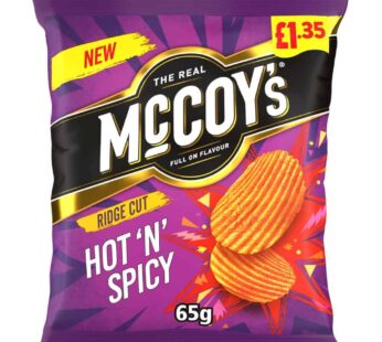 McCoy’s Hot’n’Spicy Crisps 65g, £1.35 PMP