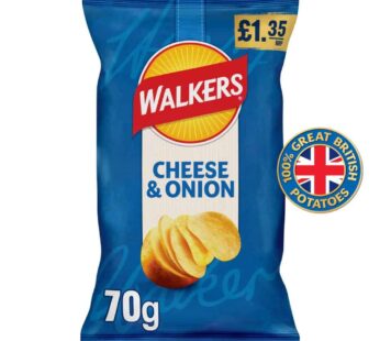 Walkers Cheese & Onion Sharing Crisps 70g PMP £1.35 RRP