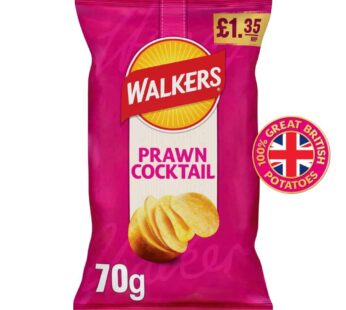 Walkers Prawn Cocktail Sharing Crisps 70g PMP £1.35 RRP