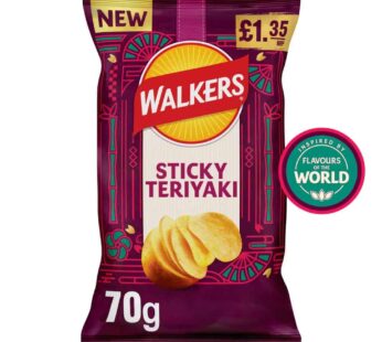 Walkers Sticky Teriyaki Flavour Sharing Crisps 70g PMP RRP £1.35