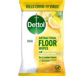 Dettol Floor Wipes Citrus, 10 Large Wipes