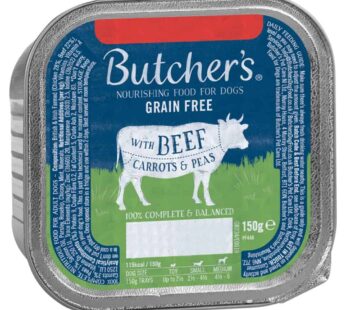 Butcher’s Nourishing Food for Dogs with Beef Carrots & Peas 150g