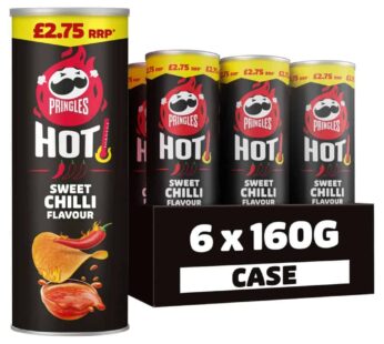 Pringles Hot Sweet Chilli Sharing Crisps 6x160g PMP £2.75
