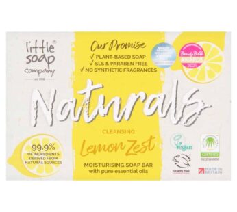 Little Soap Company Naturals Cleansing Lemon Zest Moisturising Soap Bar 100g