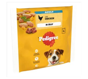 PEDIGREE® Adult Wet Dog Food Pouches Chicken in Jelly 3 x 100g