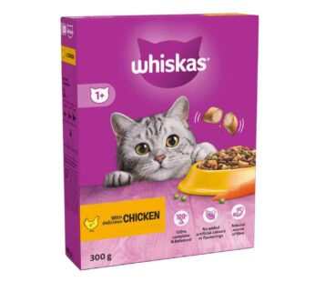 Whiskas 1+ Chicken Adult Dry Cat Food 300g