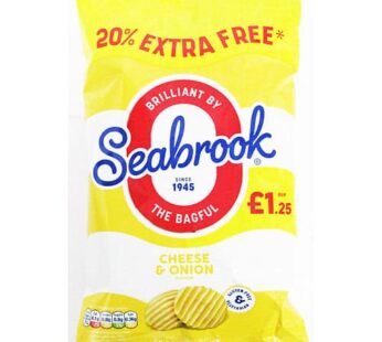 Seabrook Cheese & Onion PM £1.25 Extra Fill