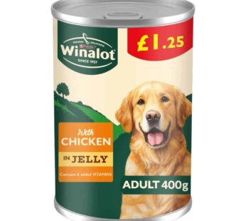 WINALOT Classics Mixed in Jelly Chicken Wet Dog Food 400g PMP