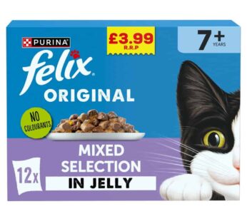 FELIX Original Senior Mixed Selection in Jelly Wet Cat Food 12x85g PMP